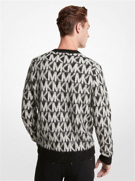 michael kors 2606|Brushed Logo Jacquard Sweater .